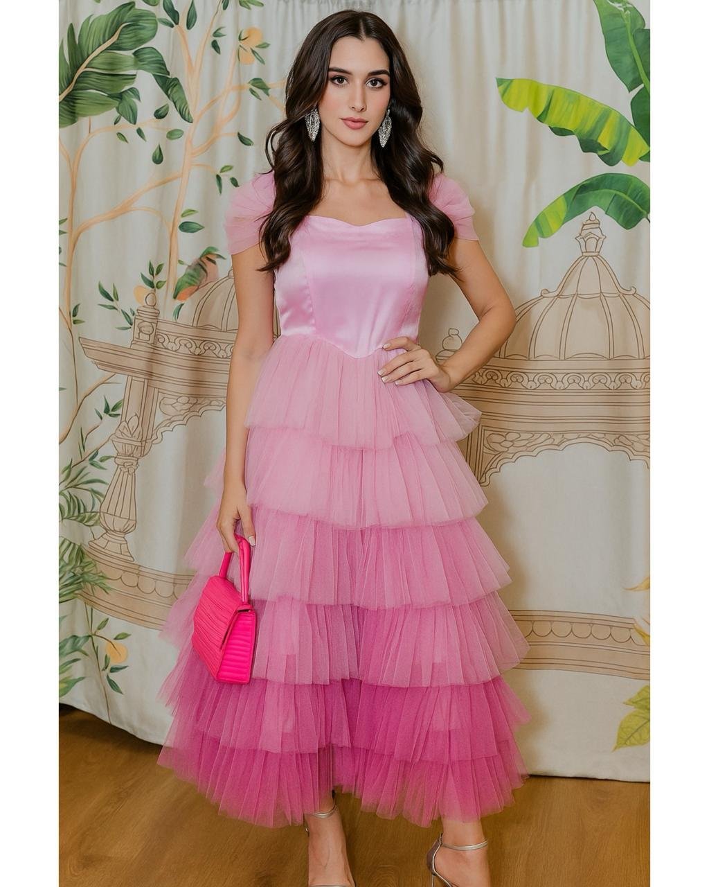 Velvet Hand Embroidered Dress